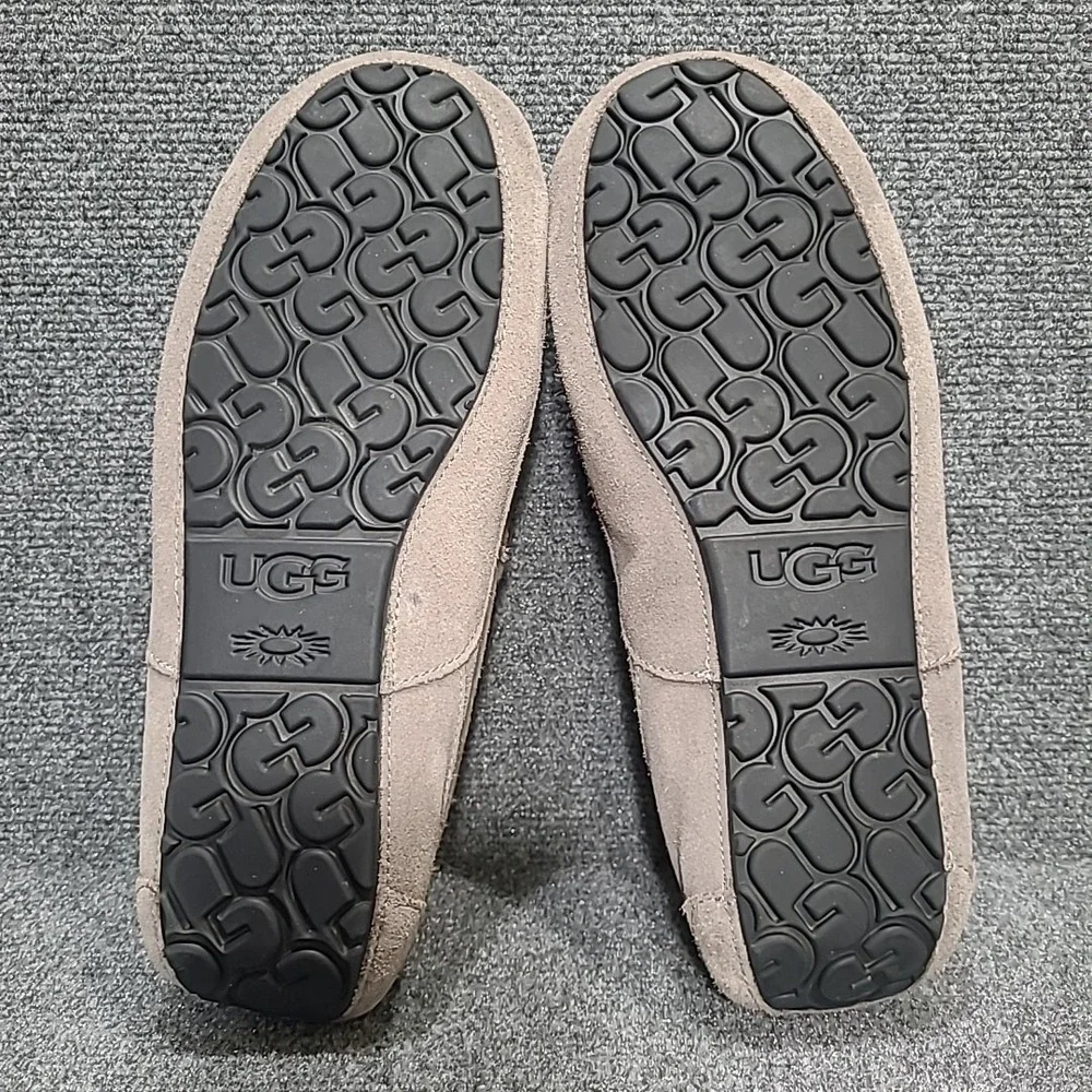 UGG Men's Ascot Shearling Slippers/Moccasins Gray Suede Size‎ 13 S/N 1101110